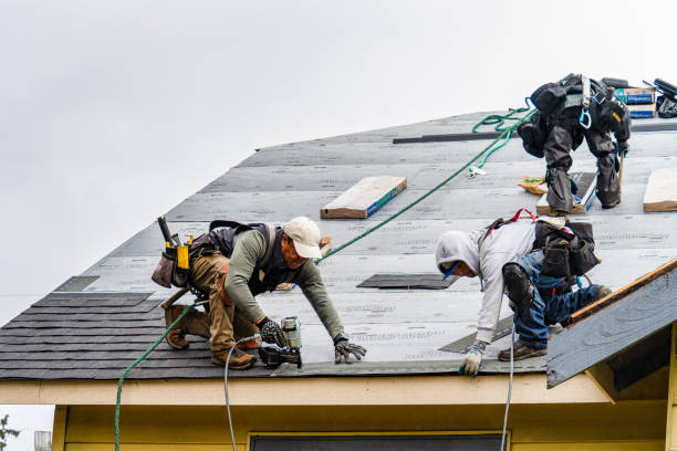 Professional Gutter Installation technician working in Butte, AK